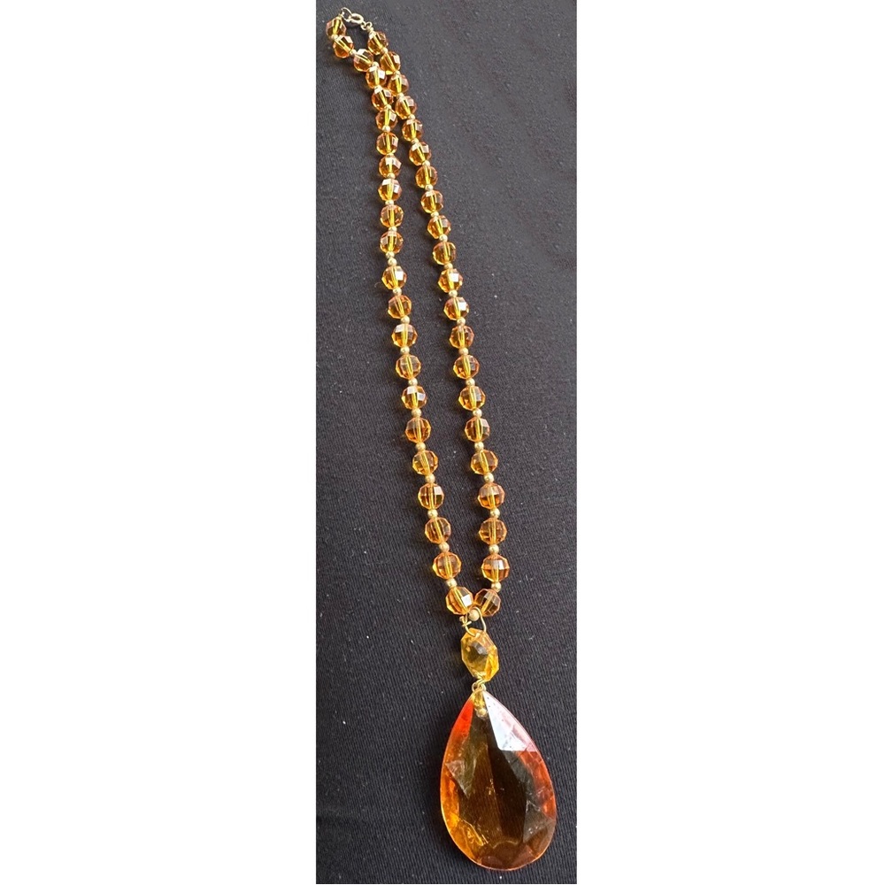 Gold Citrine Inspired Necklace